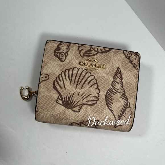 Coach Shell Wallet Coach | Accessories | Coach Snap Wallet In Signature Canvas With Shell ...